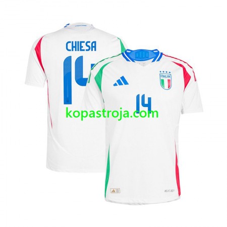 Billiga Fotbollströjor Italien Chiesa 14 Borta tröja EM 2024 Kortärmad